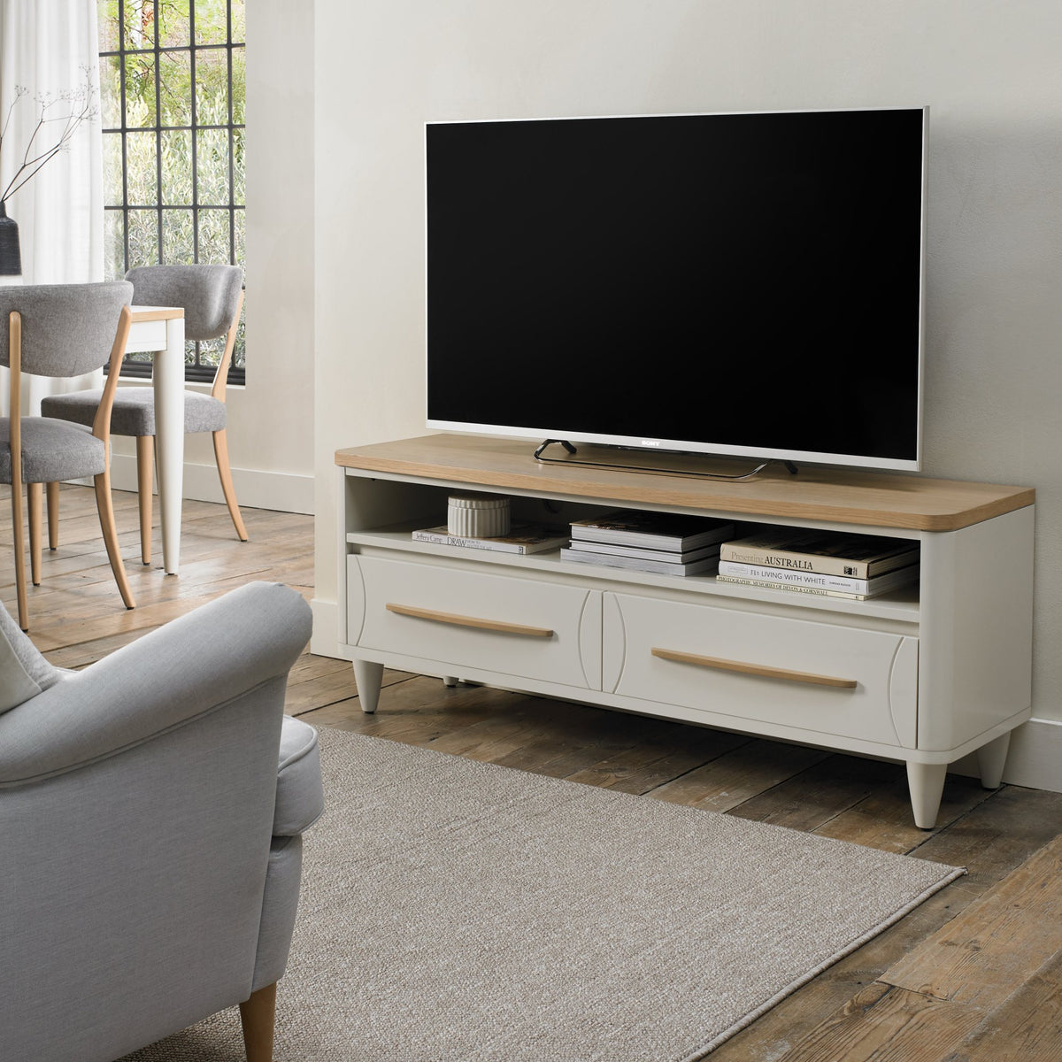 Larsen Living and Dining Collection - Scandi Oak and Soft Grey
