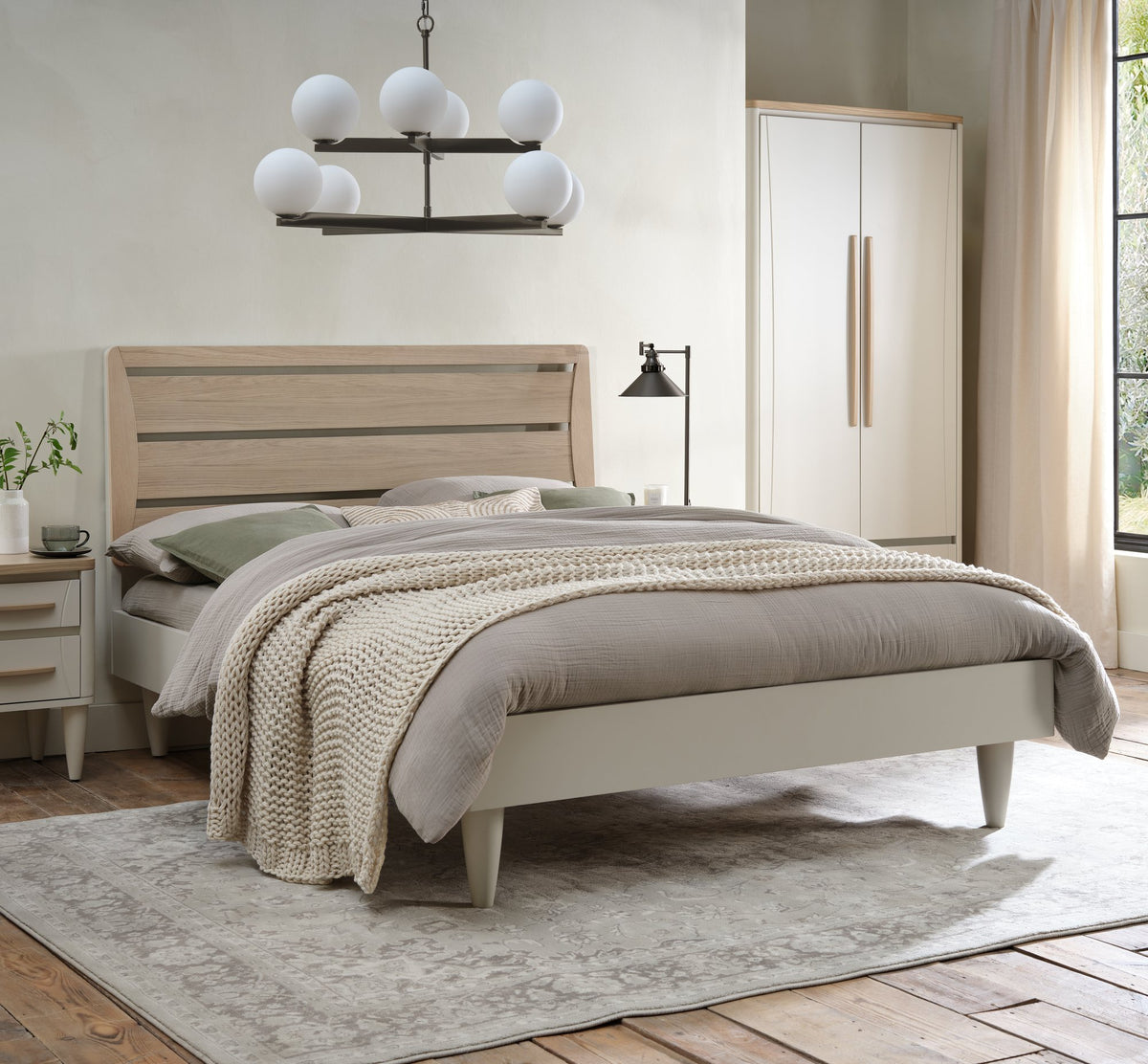 Larsen Bedroom Collection - Scandi Oak and Soft Grey