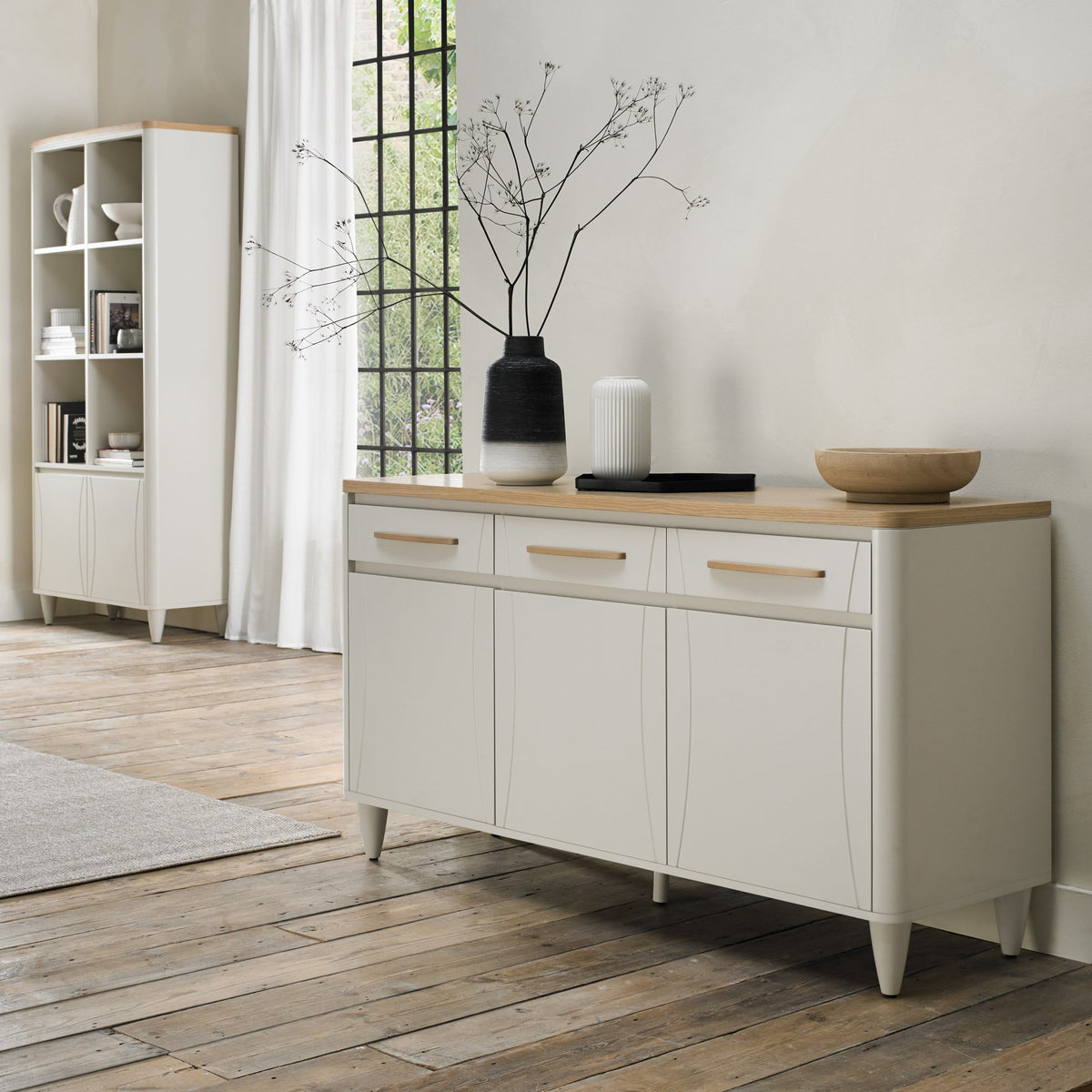 Larsen Living and Dining Collection - Scandi Oak and Soft Grey