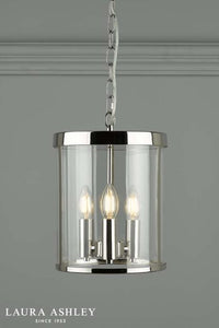 Laura Ashley - Selbourne 1 Light Pendant - Polished Nickel