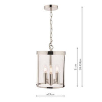 Laura Ashley - Selbourne 1 Light Pendant - Polished Nickel