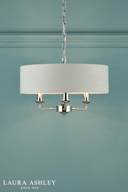 Laura Ashley - Sorrento Lighting Collection - Nickel and Silver