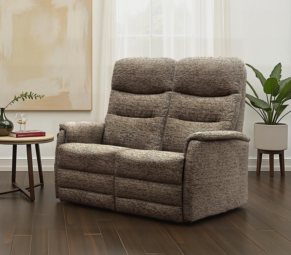 Layla Riser/Recliner and Fixed Upholstery - Mocha