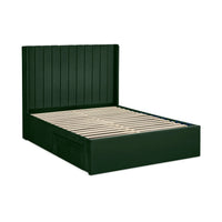 Leila Dual Storage Door Beds - Bottle Green