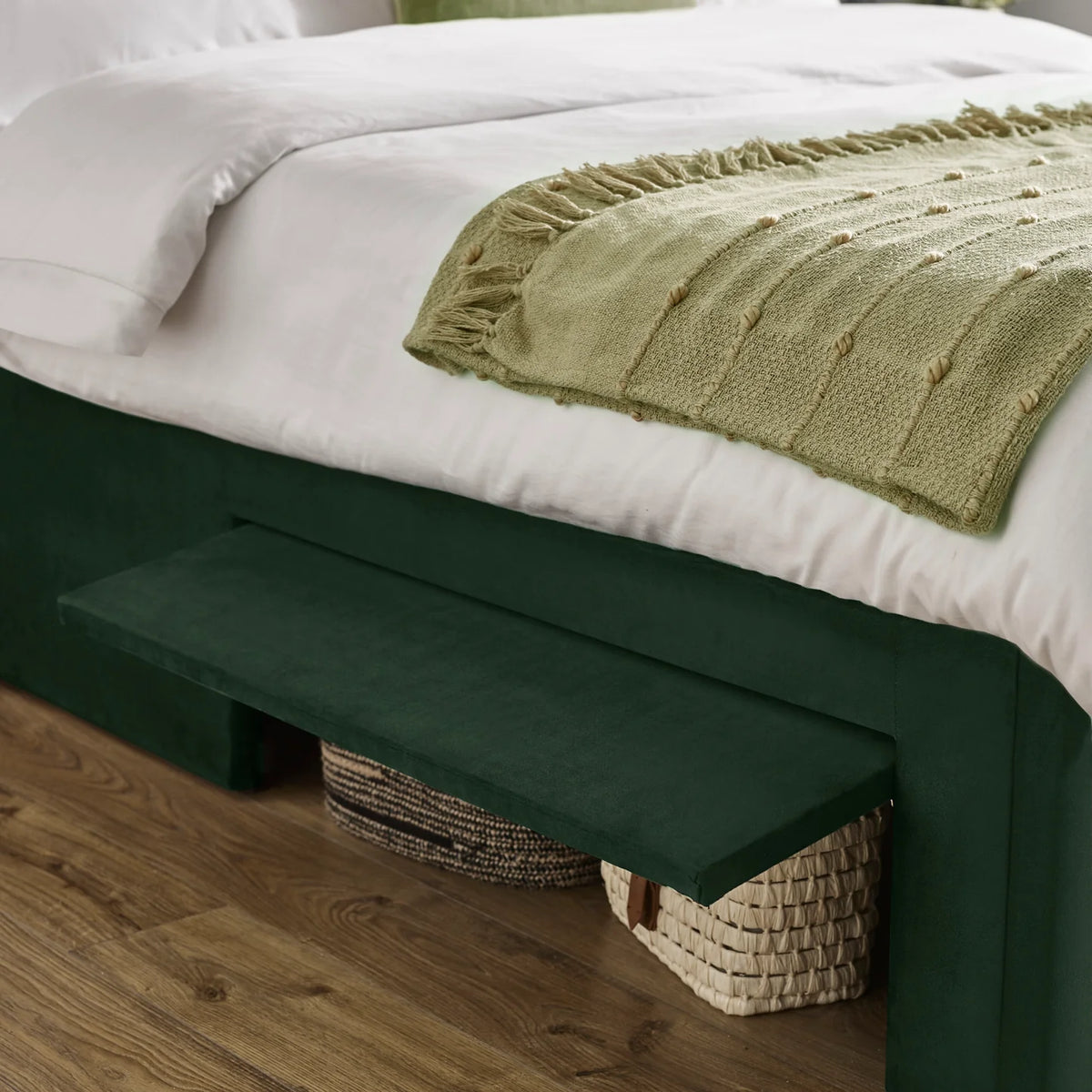 Leila Dual Storage Door Beds - Bottle Green