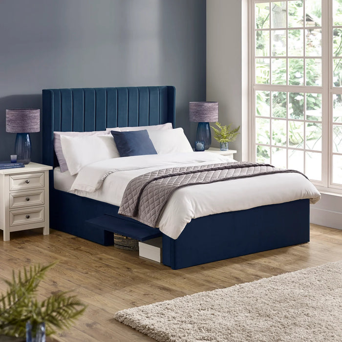 Leila Dual Storage Door Beds - Royal Blue