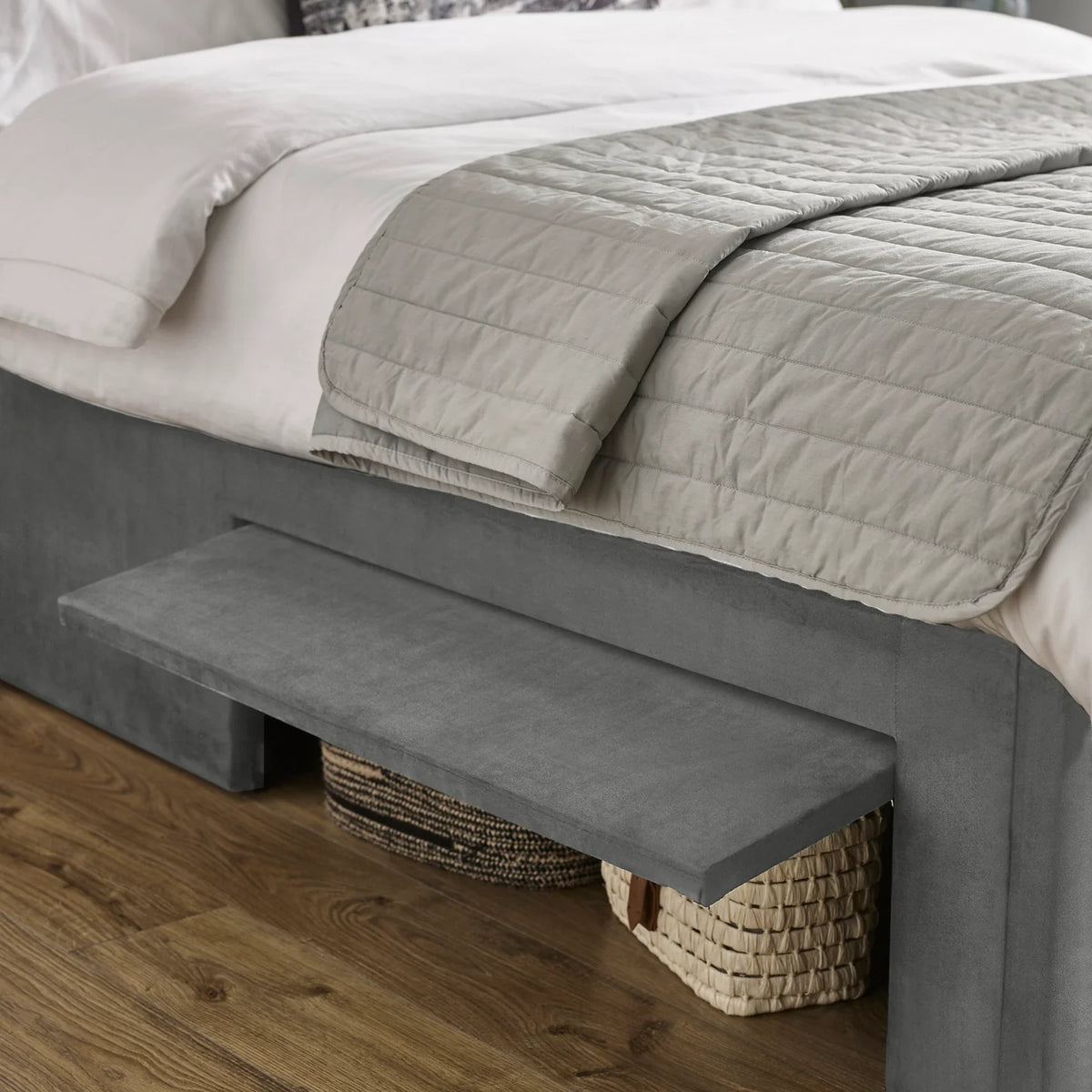 Leila Dual Storage Door Beds - Grey