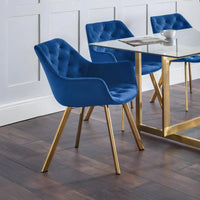 Lorenzo Dining Chair (pair) - Blue