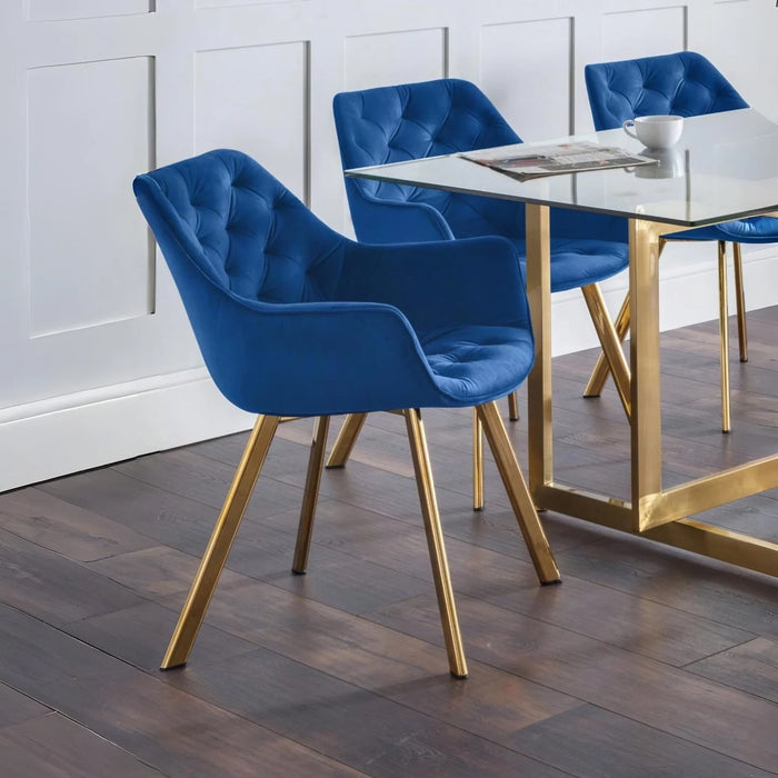 Lorenzo Dining Chair (pair) - Blue