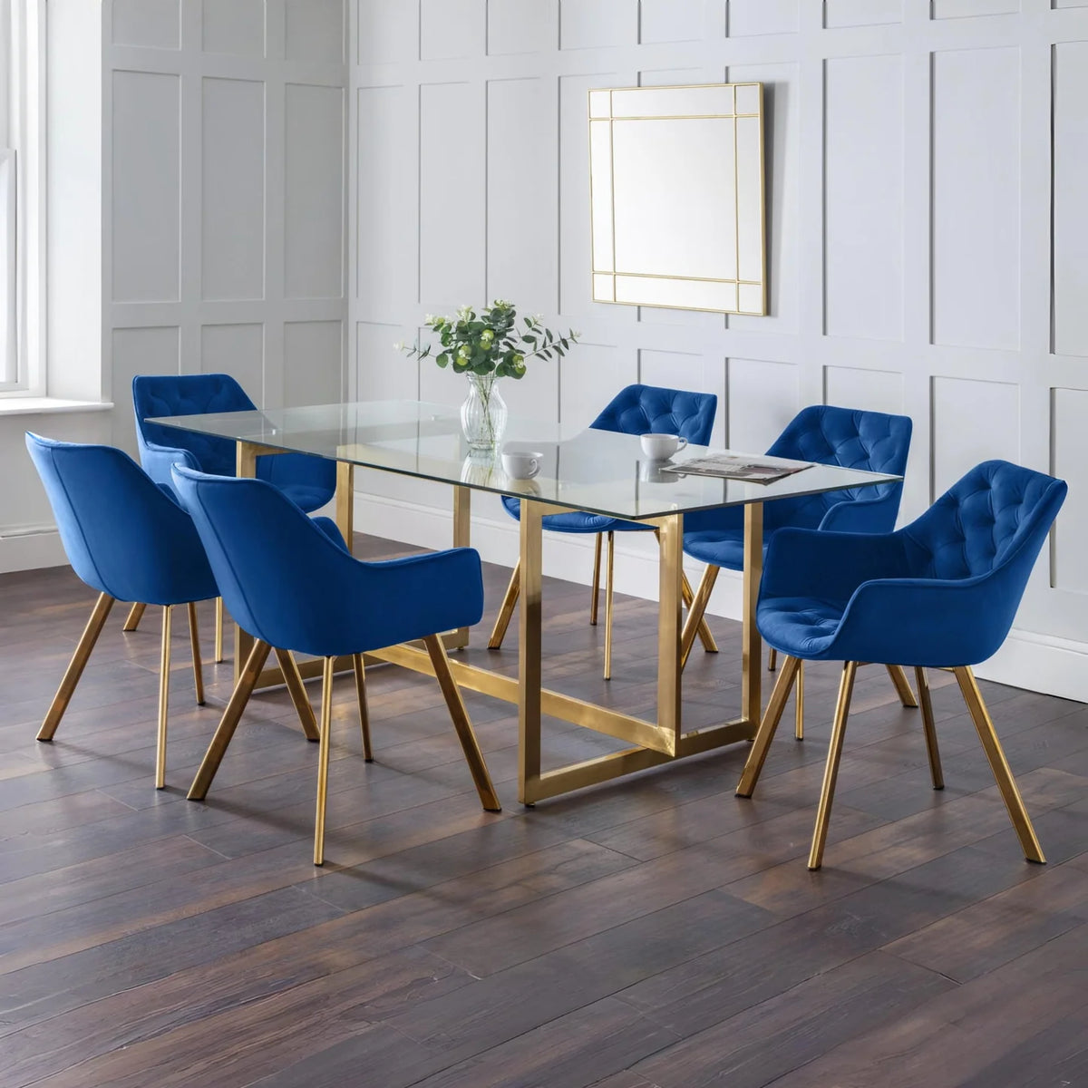 Lorenzo Dining Chair (pair) - Blue