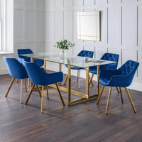 Lorenzo Dining Chair (pair) - Blue