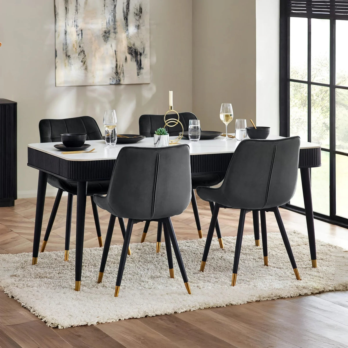 Louis Living and Dining Collection - Black