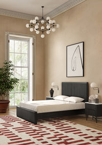 Luna Bedroom Collection - Marble/Black