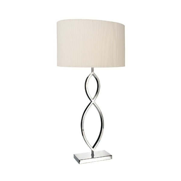 Luigi Table Lamp - Polished Chrome with Shade