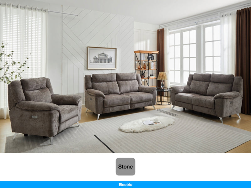 Monroe Electric Upholstery Collection - Stone