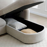 Mallory Corner Sofa Bed - Taupe