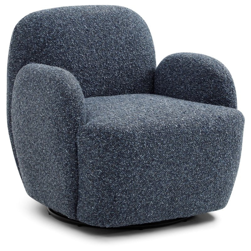 Micky Swivel Chair - Navy