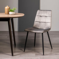 Mondrian Upholstered Dining Chairs - Various Colours