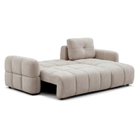 Morgan Quilted Corner Sofa Bed - Taupe