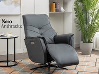 Nero Swivel Electric Chair - Anthracite