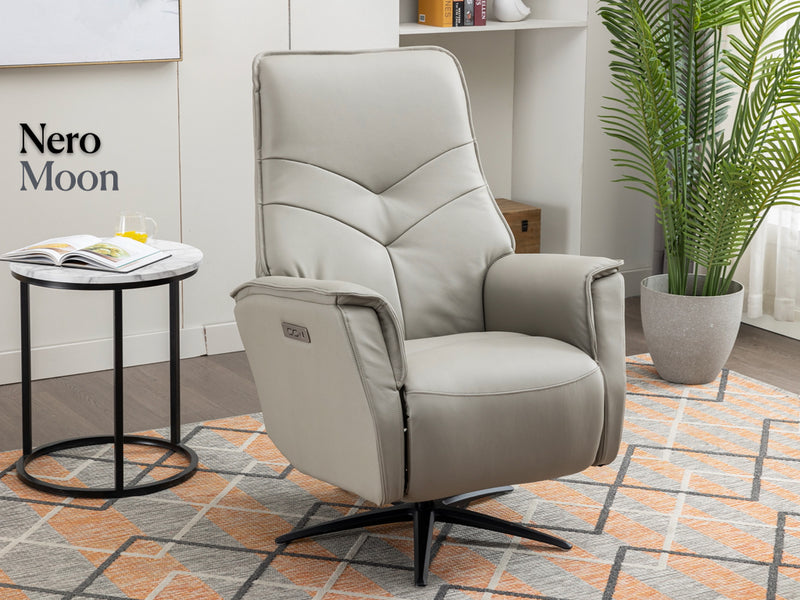 Nero Swivel Electric Chair - Moon