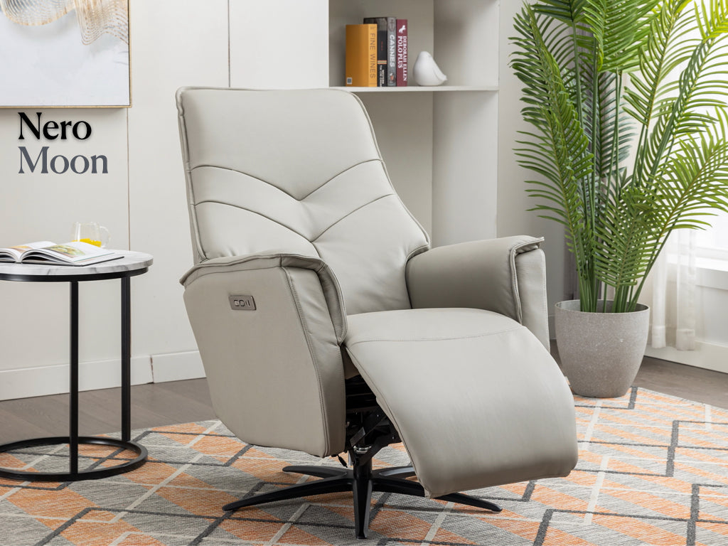 Nero Swivel Electric Chair - Moon