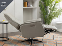 Nero Swivel Electric Chair - Moon