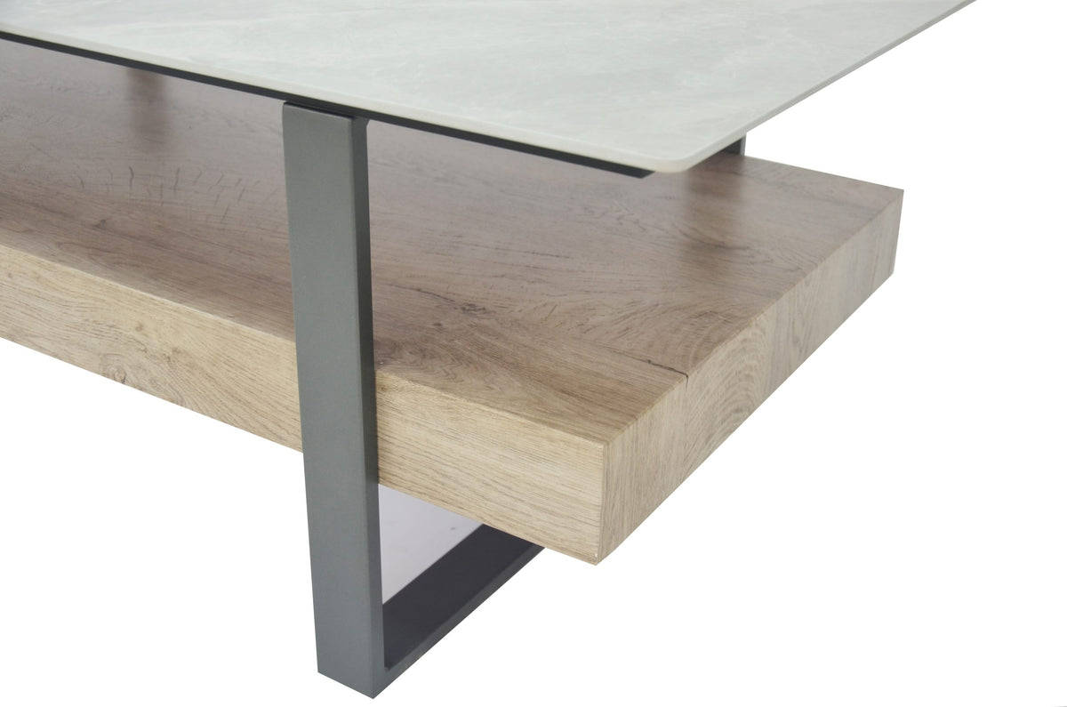 Norton Occasional Tables - Pudalas Grey Sintered Stone/Grey Wood