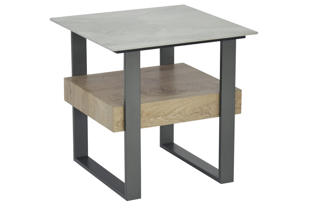Norton Occasional Tables - Pudalas Grey Sintered Stone/Grey Wood