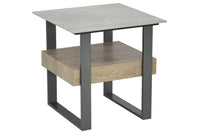 Norton Occasional Tables - Pudalas Grey Sintered Stone/Grey Wood