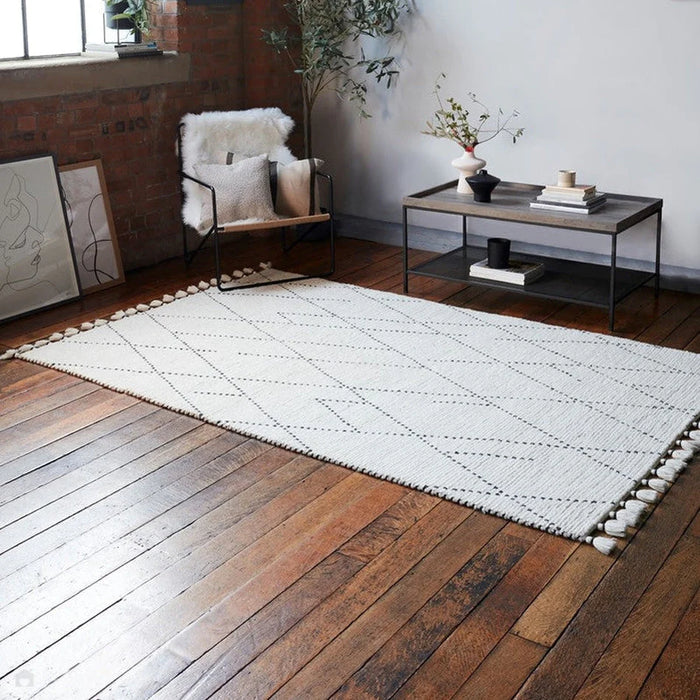 Nepal Rug -  Cream Black Linear