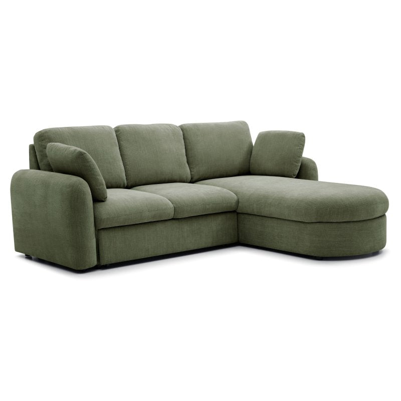 Mallory Corner Sofa Bed - Olive