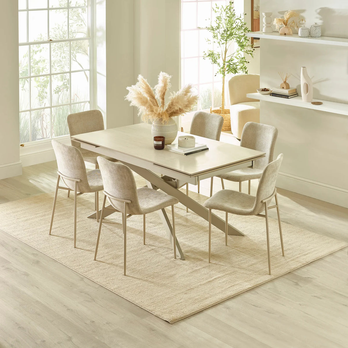Osaka Extending Dining Table - Cream
