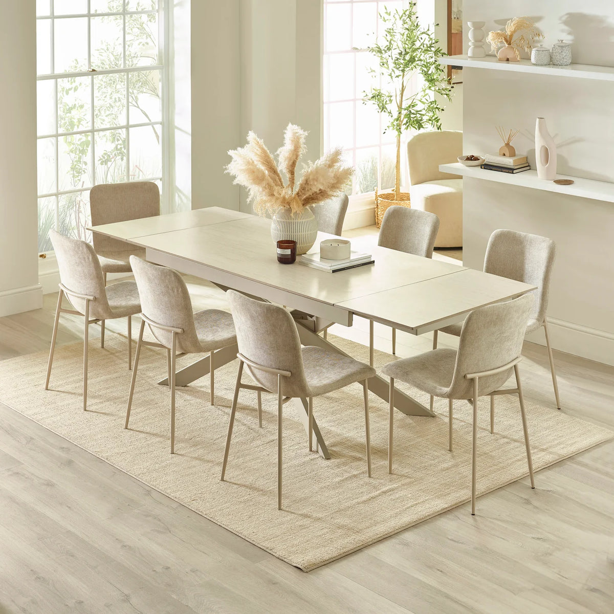 Osaka Extending Dining Table - Cream