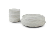 Pebble Occasional Tables - Light Travertine Marble
