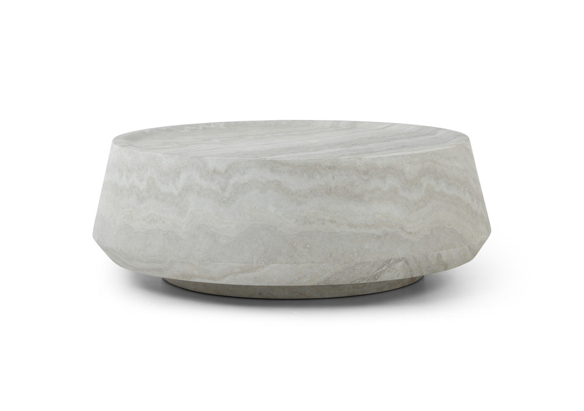 Pebble Occasional Tables - Light Travertine Marble