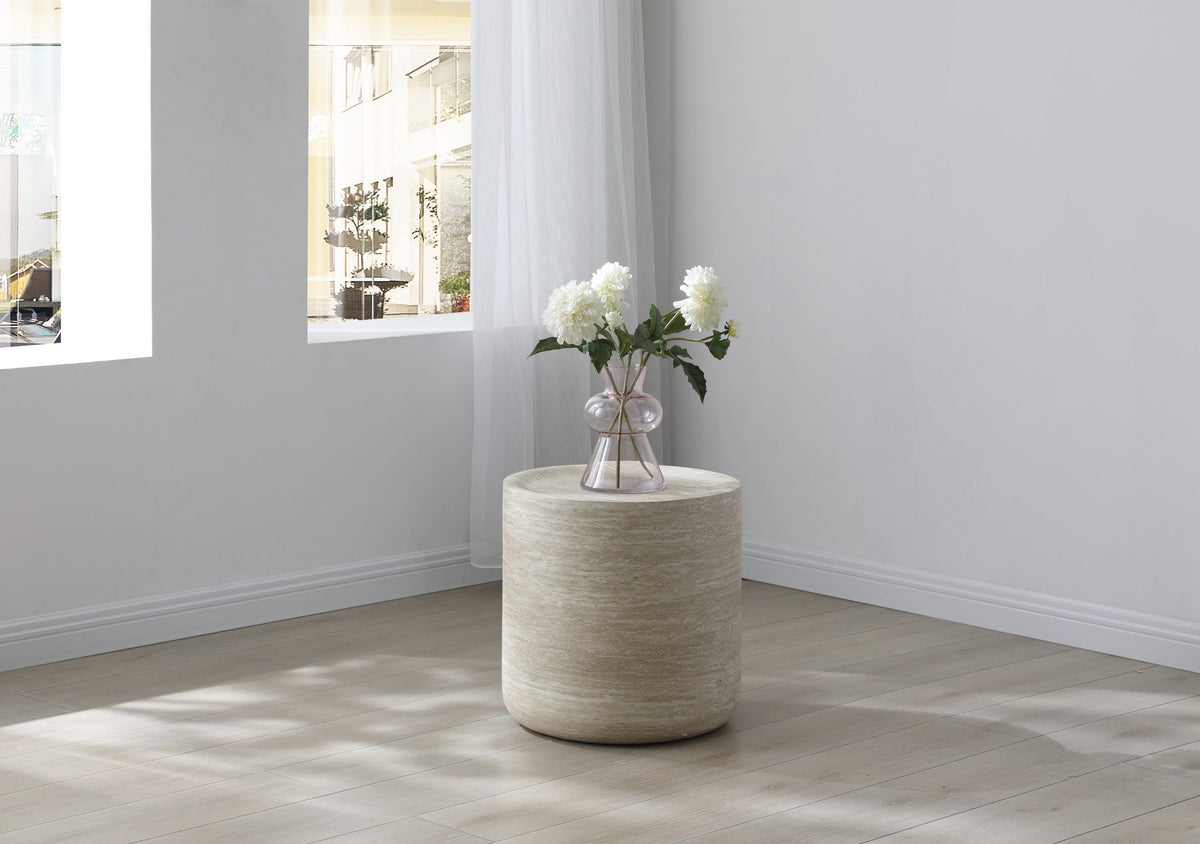 Pebble Occasional Tables - Light Travertine Marble