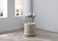 Pebble Occasional Tables - Light Travertine Marble
