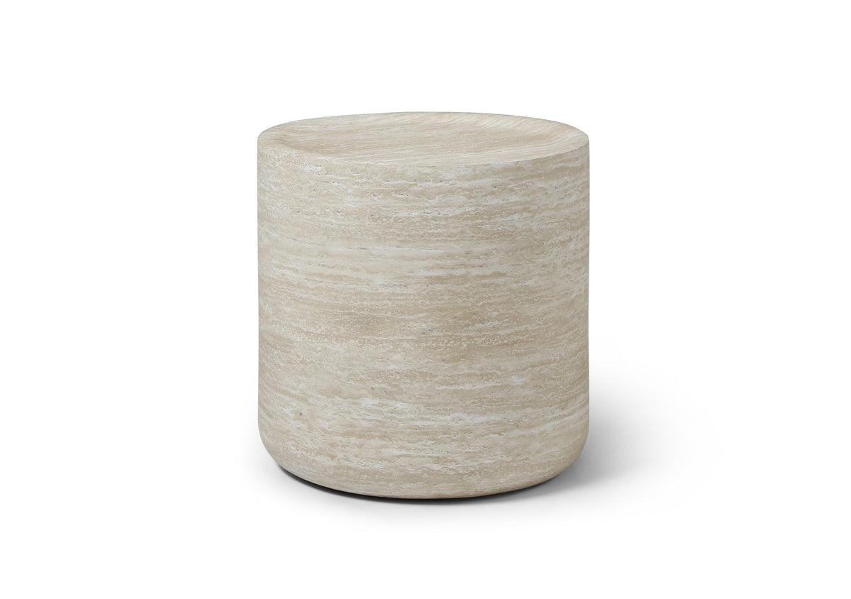 Pebble Occasional Tables - Light Travertine Marble