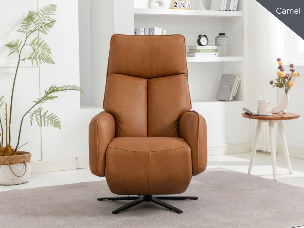 Prestige Electric Swivel Chair - Camel