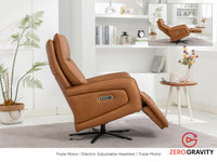 Prestige Electric Swivel Chair - Camel