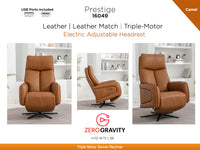 Prestige Electric Swivel Chair - Camel