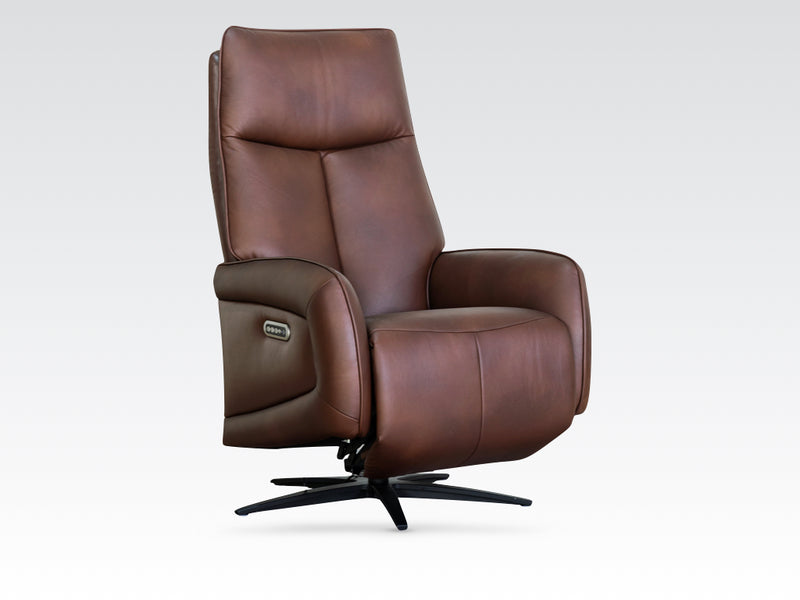 Prestige Electric Swivel Chair - Dark Brown