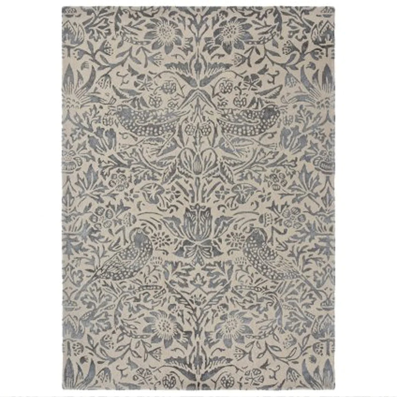 Morris & Co. Rugs -  Pure Strawberry Thief Ink