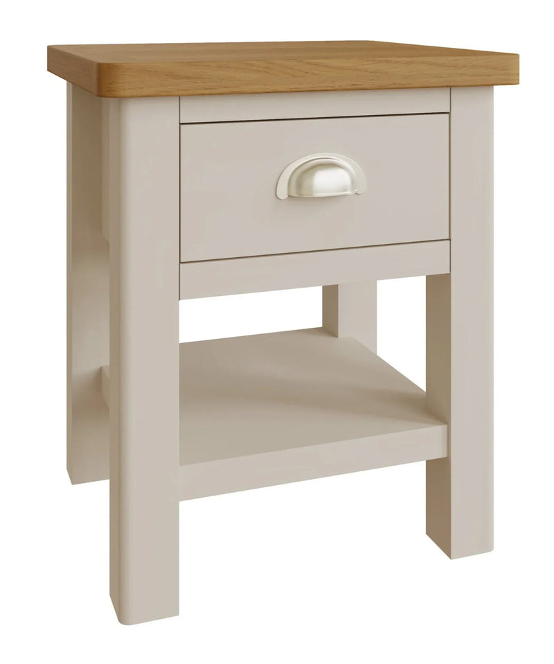 *CLEARANCE* RA Truffle Living Collection - 1 Drawer Lamp Table