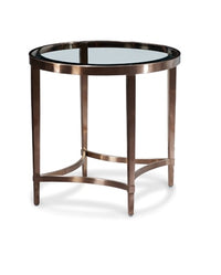 Palace Occasional Tables - Antique Brass/Clear Glass