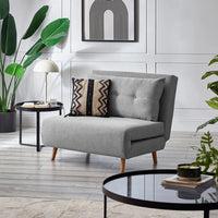 Rowan Single Sofabed - Light Grey