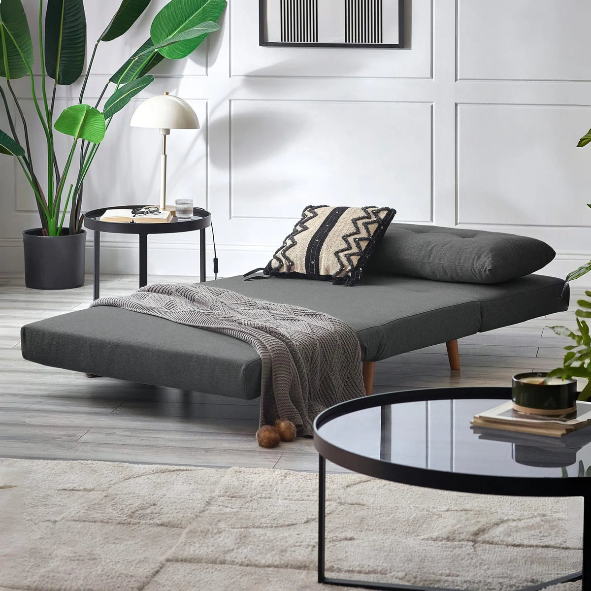Rowan Single Sofabed - Dark Grey