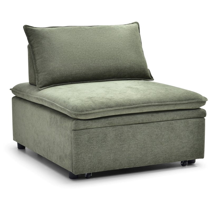 Rhodes Single Seat Sofa Bed - Olive
