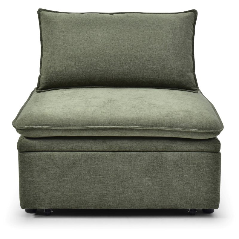 Rhodes Single Seat Sofa Bed - Olive